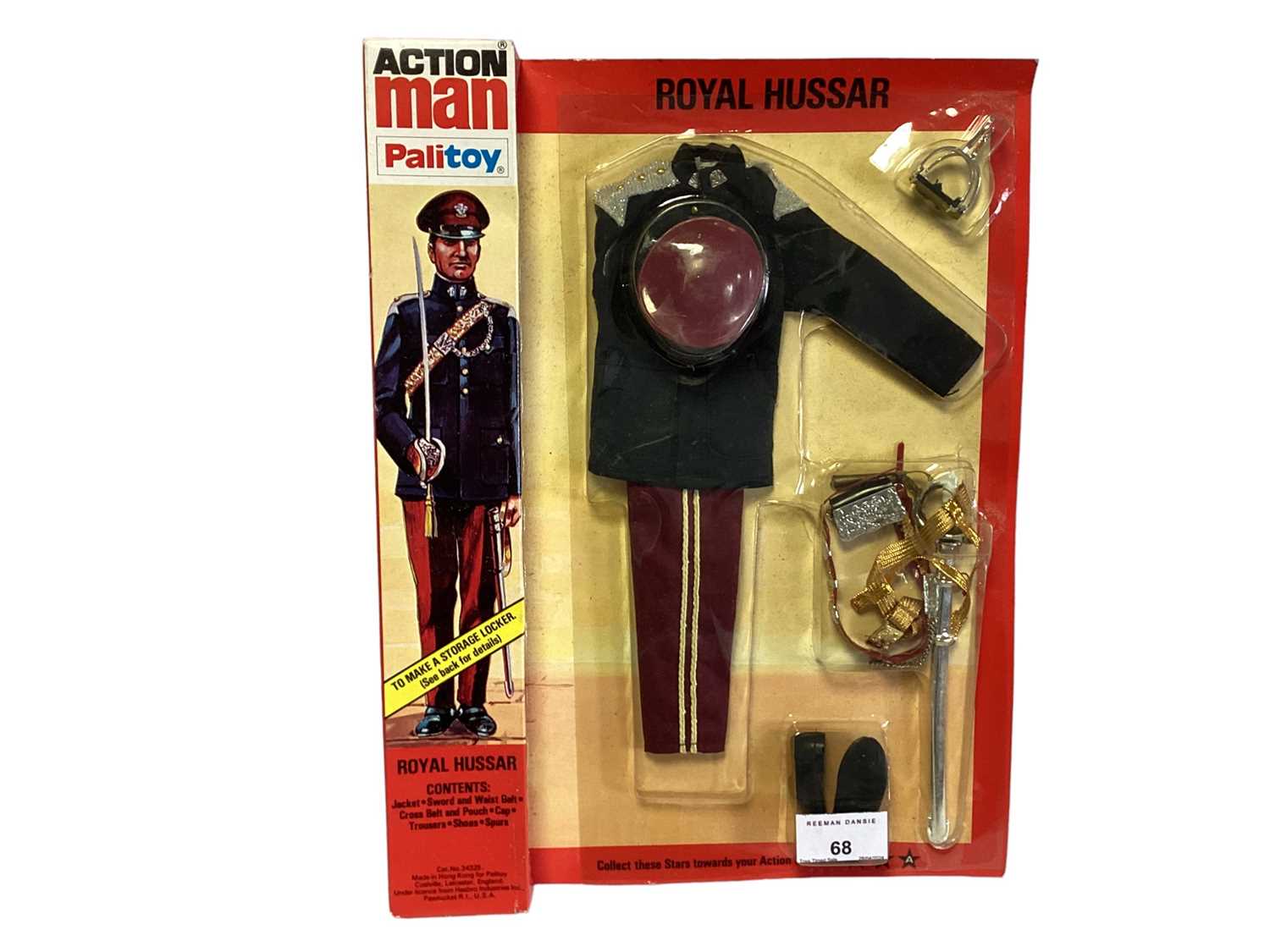 Palitoy Action Man (1981-1984) Royal Hussar Uniform, in locker box No.34325 (1)