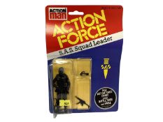 Palitoy Action Man Action Force S.A.S. Squad Leader & S.A.S.Commando (x3), on card with blister pack