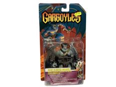 Kenner Giochi Preziosi (c1995) Gargoyles Claw Climber Goliath action figure, on card with bubblepack