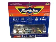 Galoob (c1988) Micro Machines Collections including Helicopter, Antiques, Space, Zbots & Hot Bikes I