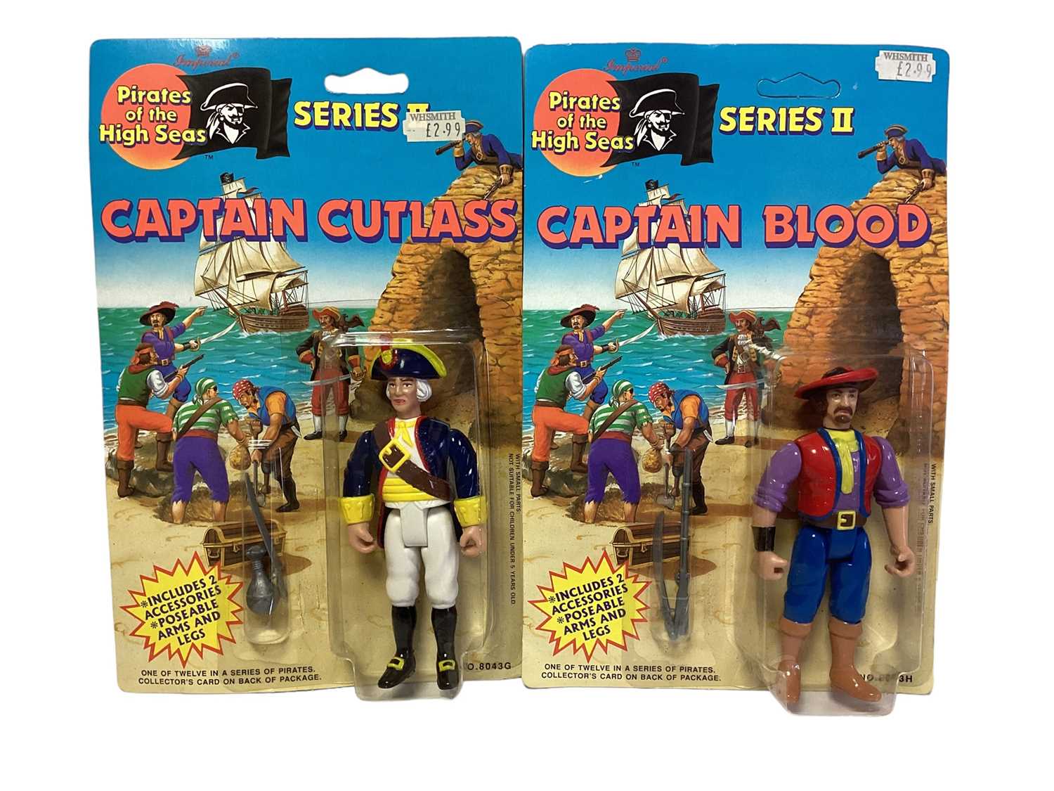 Imperial Series II Pirates of the High Seas including Captain Blood No.8043H, Captain Cutlass No.804