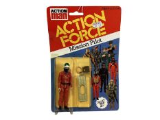 Palitoy Action Man Action Force Series 1 Mission Pilot, on card with blister pack (1)