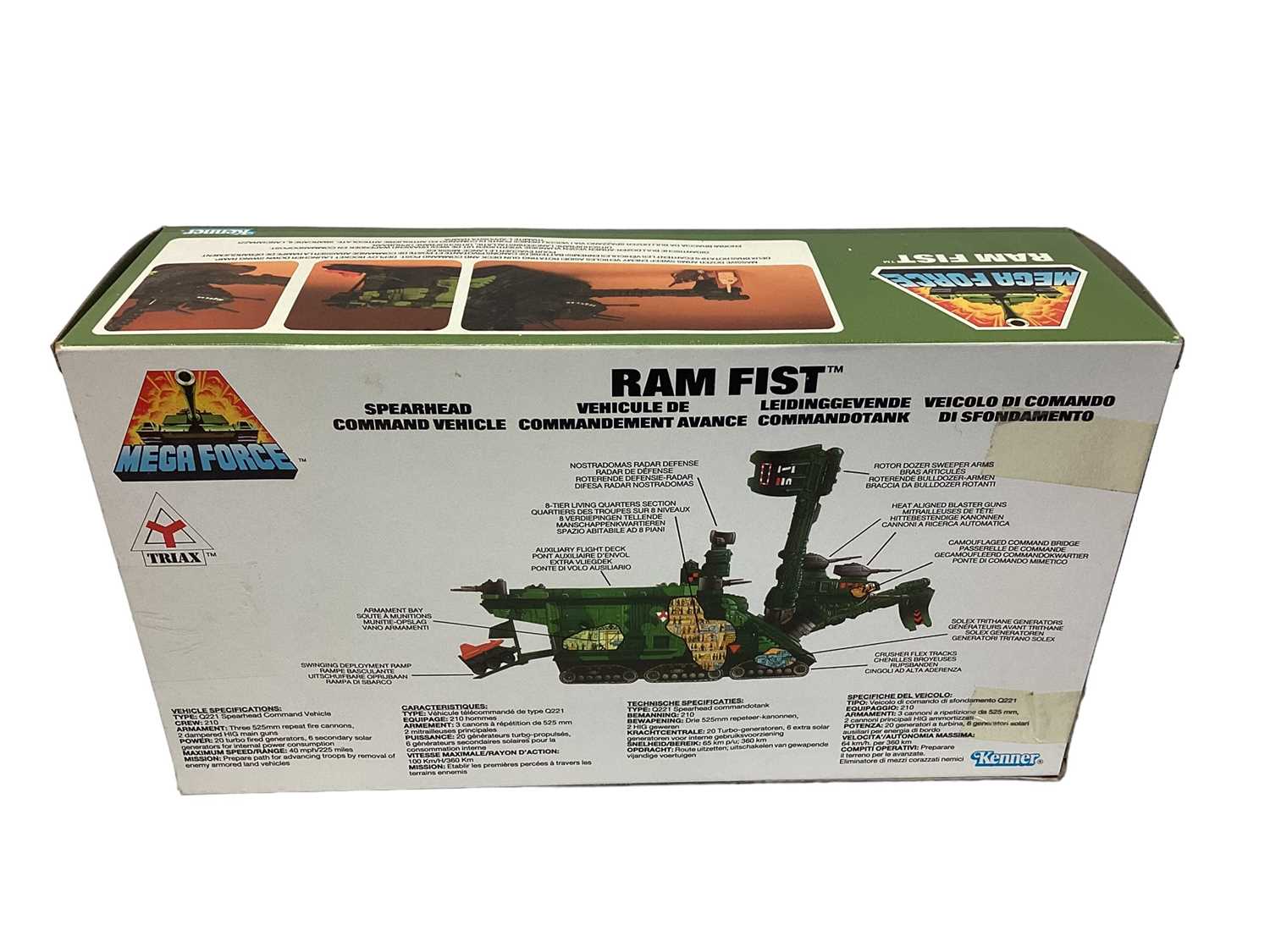 Kenner (c1989) Mega Force diecast Triax Combat Vehicles including Blacklash (Air Assault Rapid Deplo - Image 4 of 4