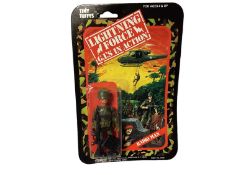 Topco Tiny Tuffys (c1970's) Lightning Force G.I's in Action 3 1/2" action figures including Infantry