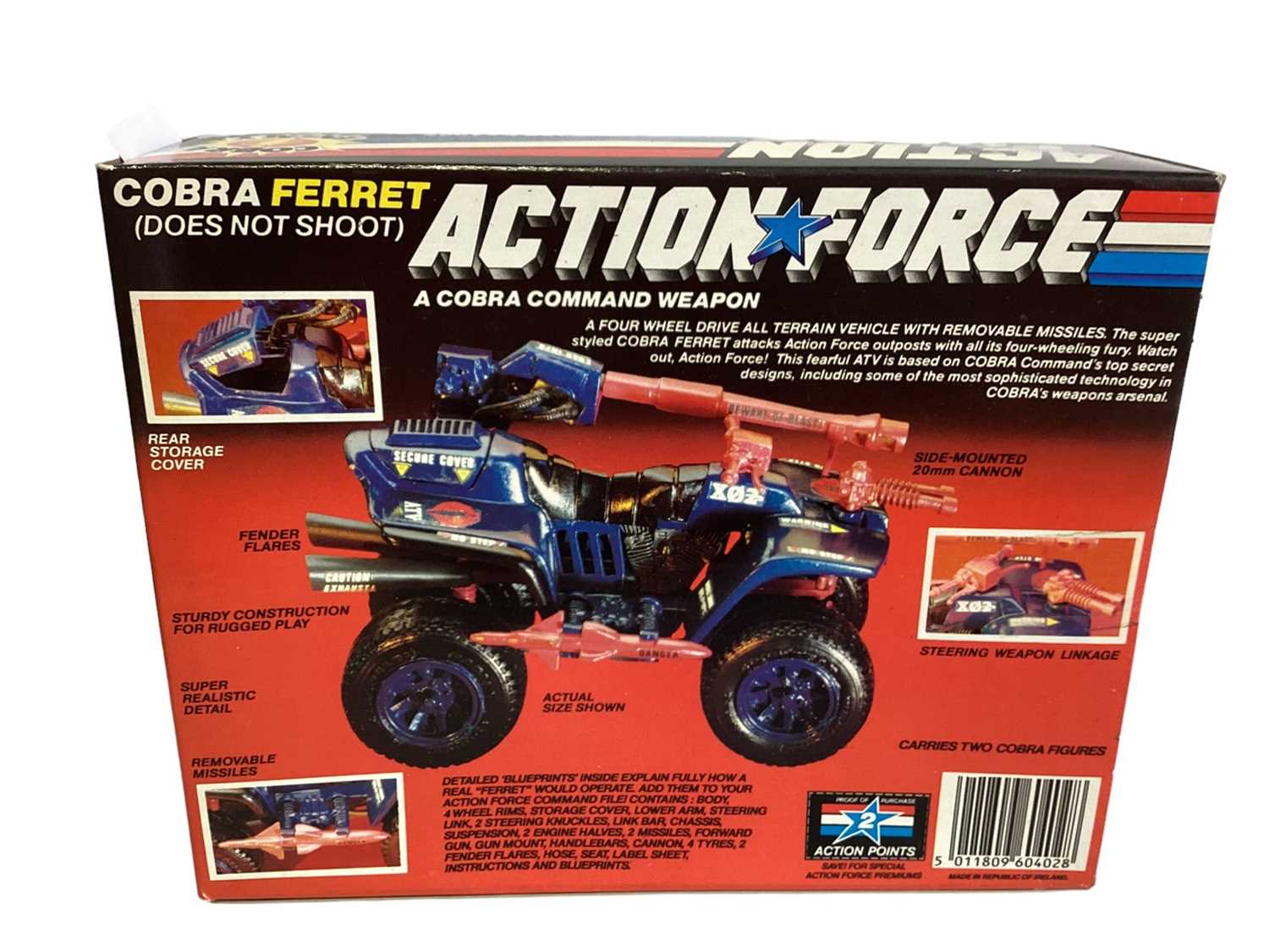 Hasbro (c1986) Action Force Cobra Ferret, sellotaped box No.6069 (1) - Image 2 of 2