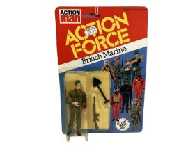 Palitoy Action Man Action Force Series 1 British Marine (Painted Beret Badge Version), on card with