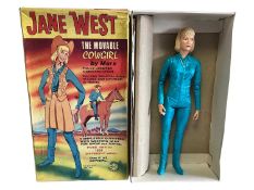 Marx Toys (c1960's) Jane West 11" Cowgirl action figure with accessories (missing cartridge belt wit