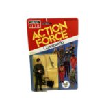 Palitoy Action Man Action Force Series 1 Commando, on card with blister pack (1)