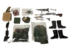Palitoy selection of Uniforms, Caps & Boots (qty)