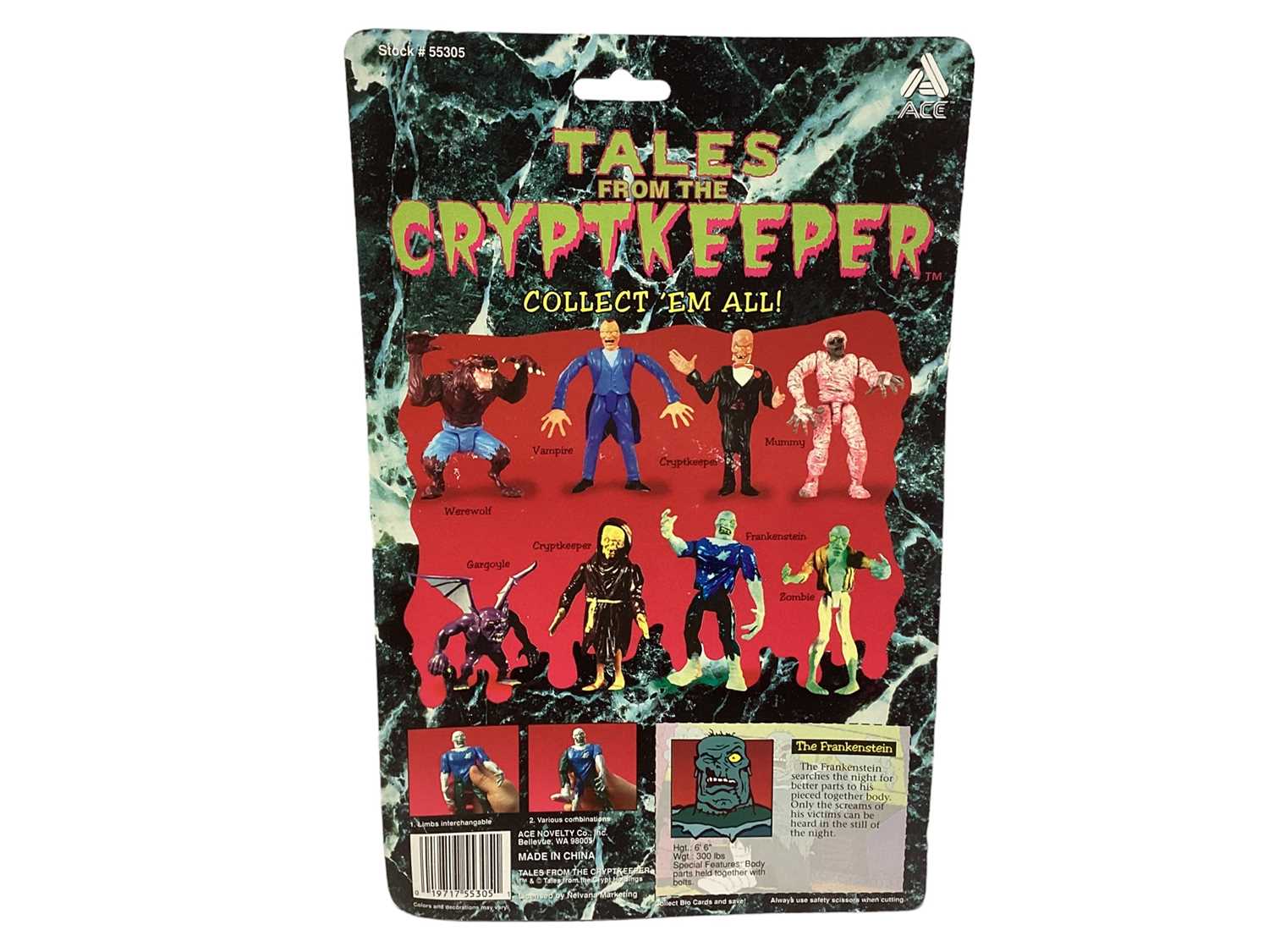 Ace Novelty Tales from the Cryptkeeper 5" action figures including Frankenstein, The Cryptkeeper, Th - Image 3 of 12