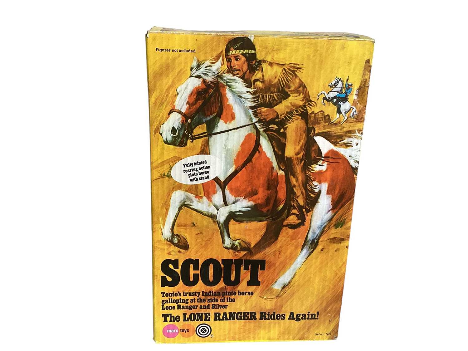 Marx Toys (c1973) The Lone Ranger Rides Again Scout, Tonto's trusty Indian Pinto horse, with accesso - Image 2 of 6