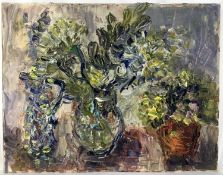 Annelise Firth (b.1961) oil on canvas - Still life, signed and dated 2024 verso, 36cm x 46cm, unfram