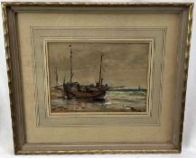 Claude Hayes (1852-1922 ) two watercolours - Marine Scenes, one signed, in glazed frames