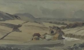 Frank Pearsons watercolour - Devils Dyke