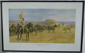 Snaffles, Charles Johnson Payne (1884-1967) print - The Last Parade of the King's Dragoon Guards mou