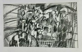 Roy Prentice, contemporary, pencil and graphite - 'Petra', signed and dated 2012, 33cm x 55cm, in gl