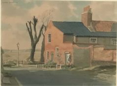 Clifford Allan Russell (1919-2003) watercolour - A Suffolk Street, signed and dated '47, 27cm x 37cm