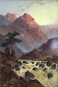 Frederick E. Jamieson, oil on canvas , Scottish landscape , signed