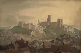 John Edmund Mace (1889-1952), watercolour of Durham Cathedral