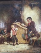 Mark Langois, oil on canvas - School days