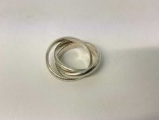 Contemporary 925 silver Russian ring