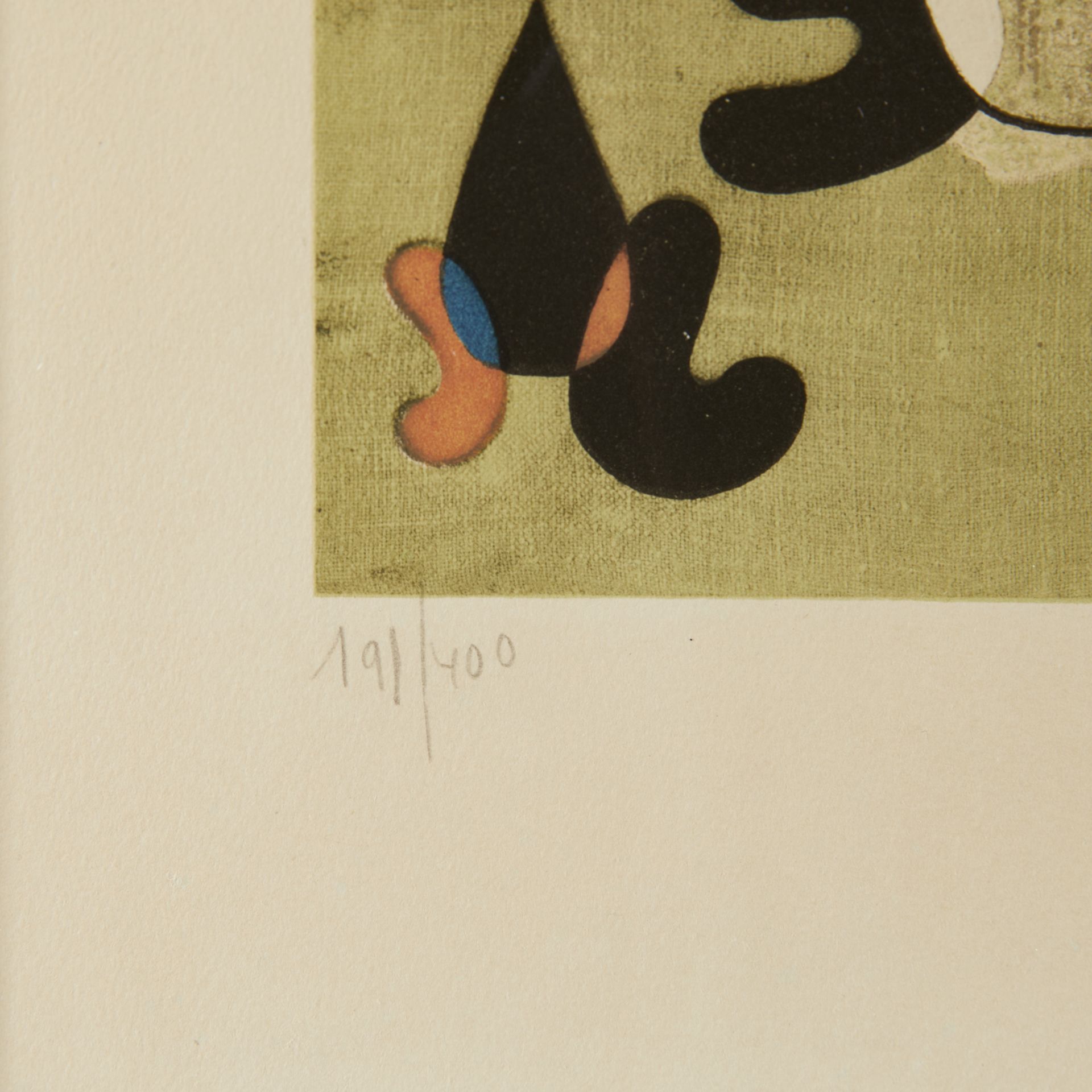 Miro "Composition Sur Fond Vert" Lithograph 1950 - Bild 5 aus 6