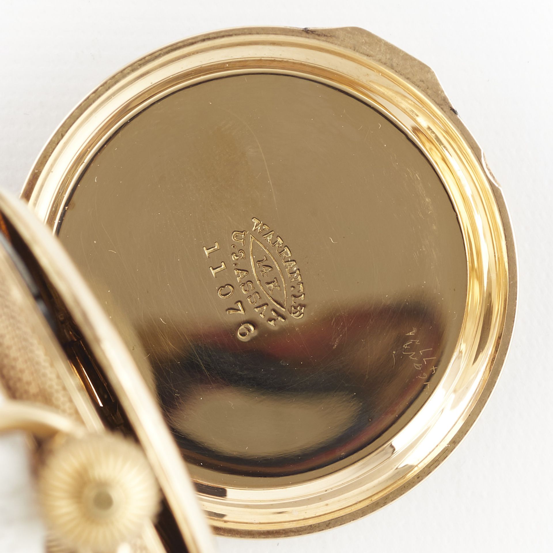 Columbus Green Patent 14k Gold Pocket Watch - Bild 6 aus 6
