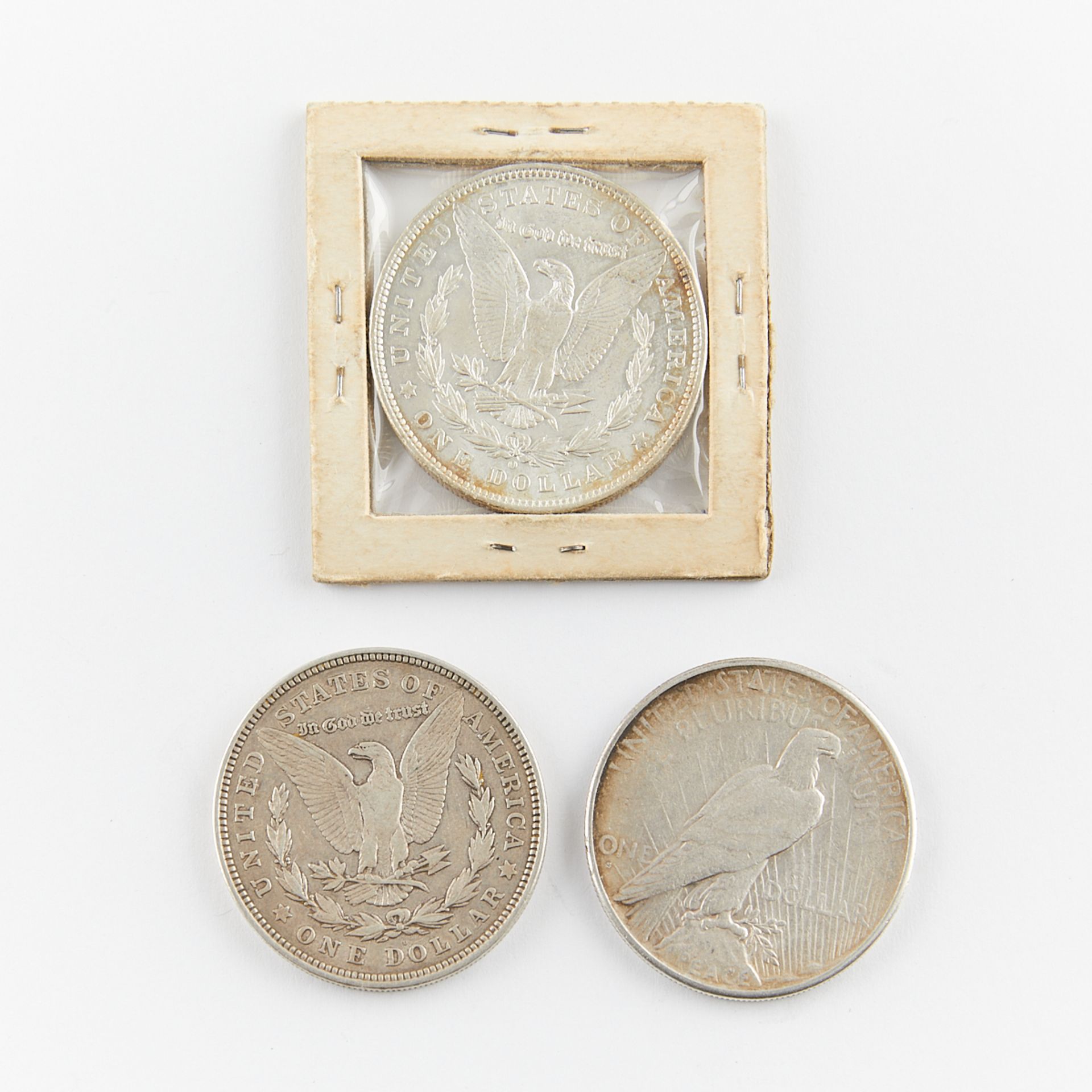 3 Silver Dollars 1904-1926 - 2 Morgan & 1 Peace - Image 2 of 2