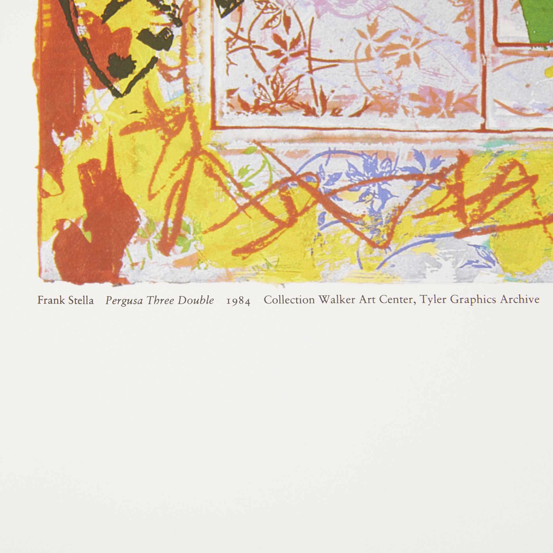 Frank Stella Signed Walker Exhibition Poster 1988 - Image 5 of 9