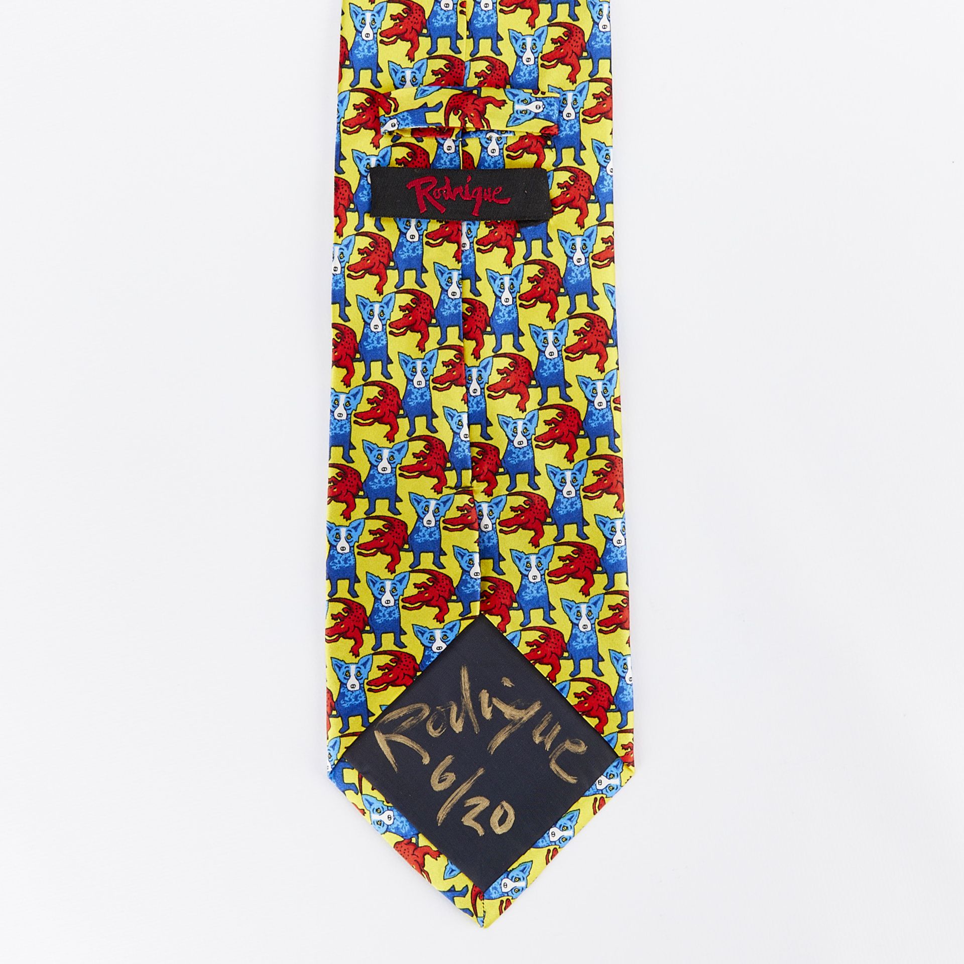 George Rodrigue Signed Silk Tie - Image 7 of 7