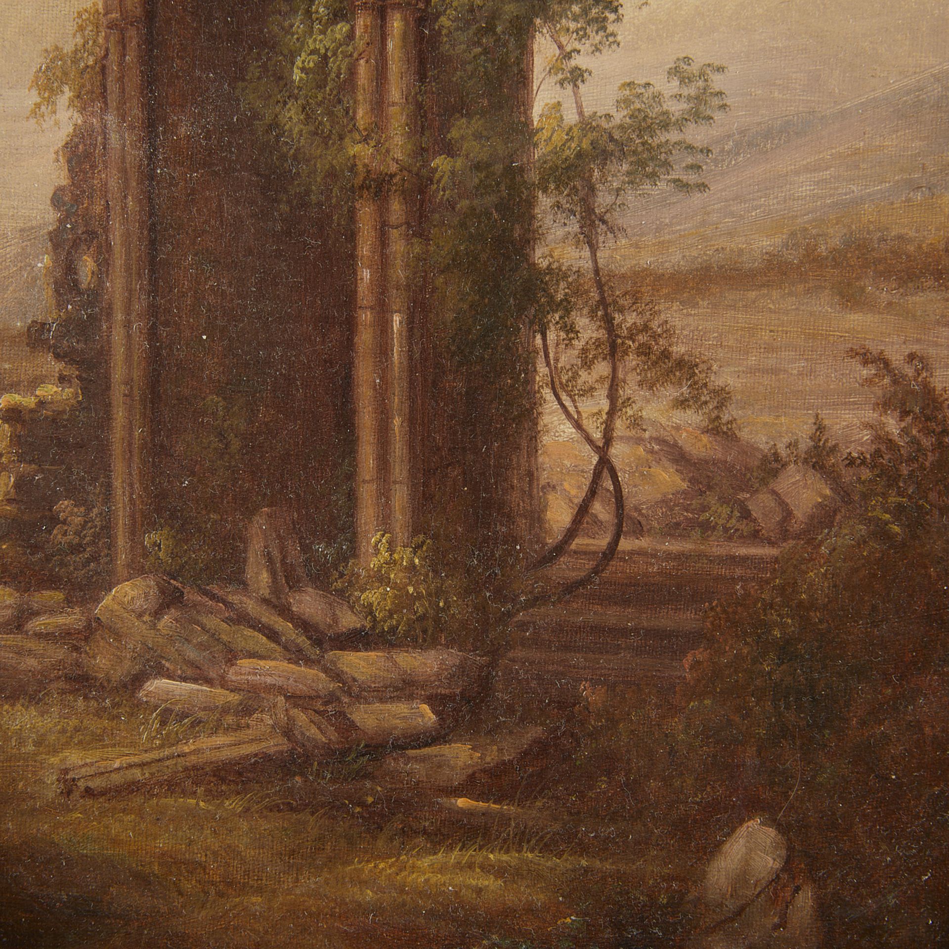 George Winter "The Broken Arch" Landscape Painting - Bild 3 aus 9