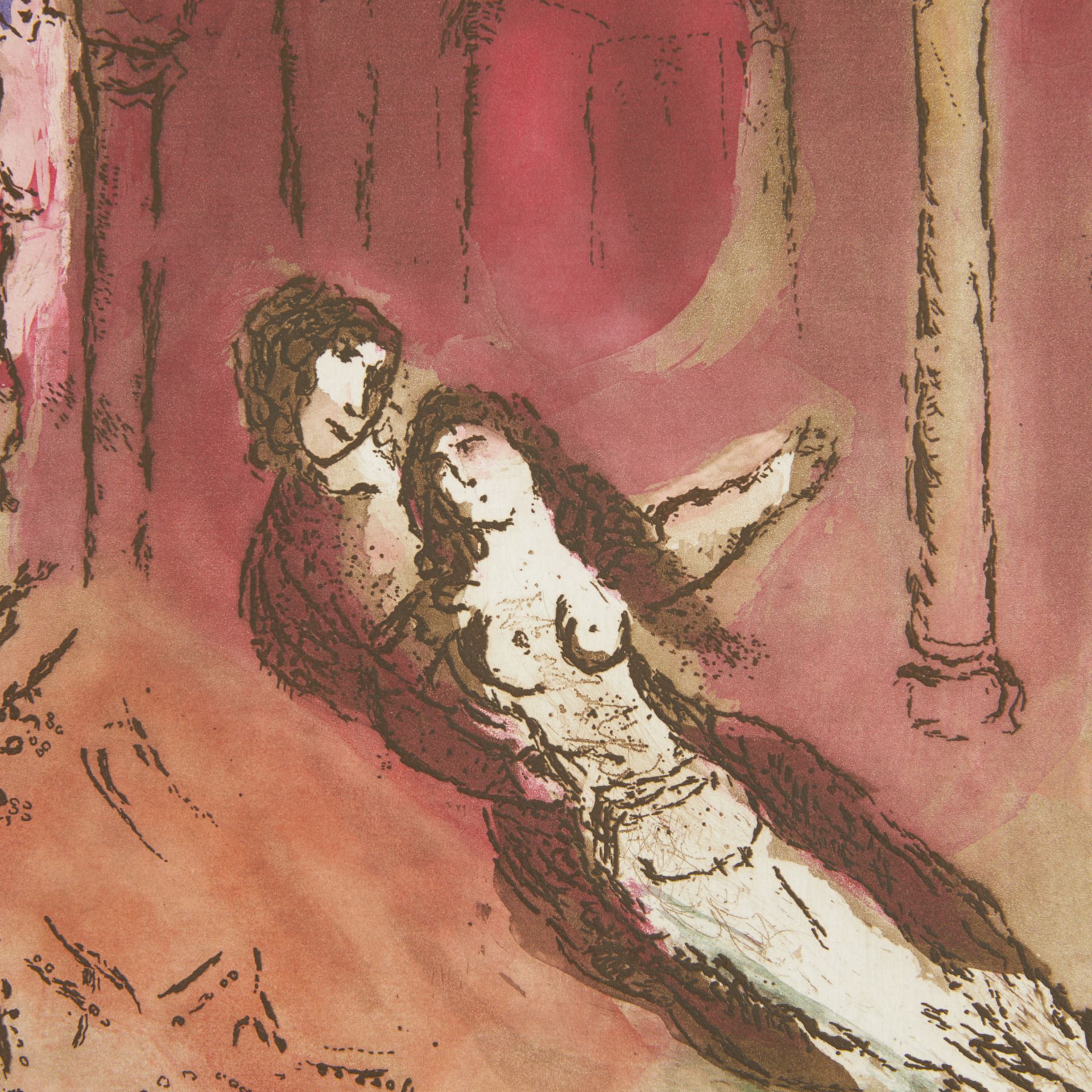 Marc Chagall "Granada" Print w/ Poem - Bild 6 aus 13