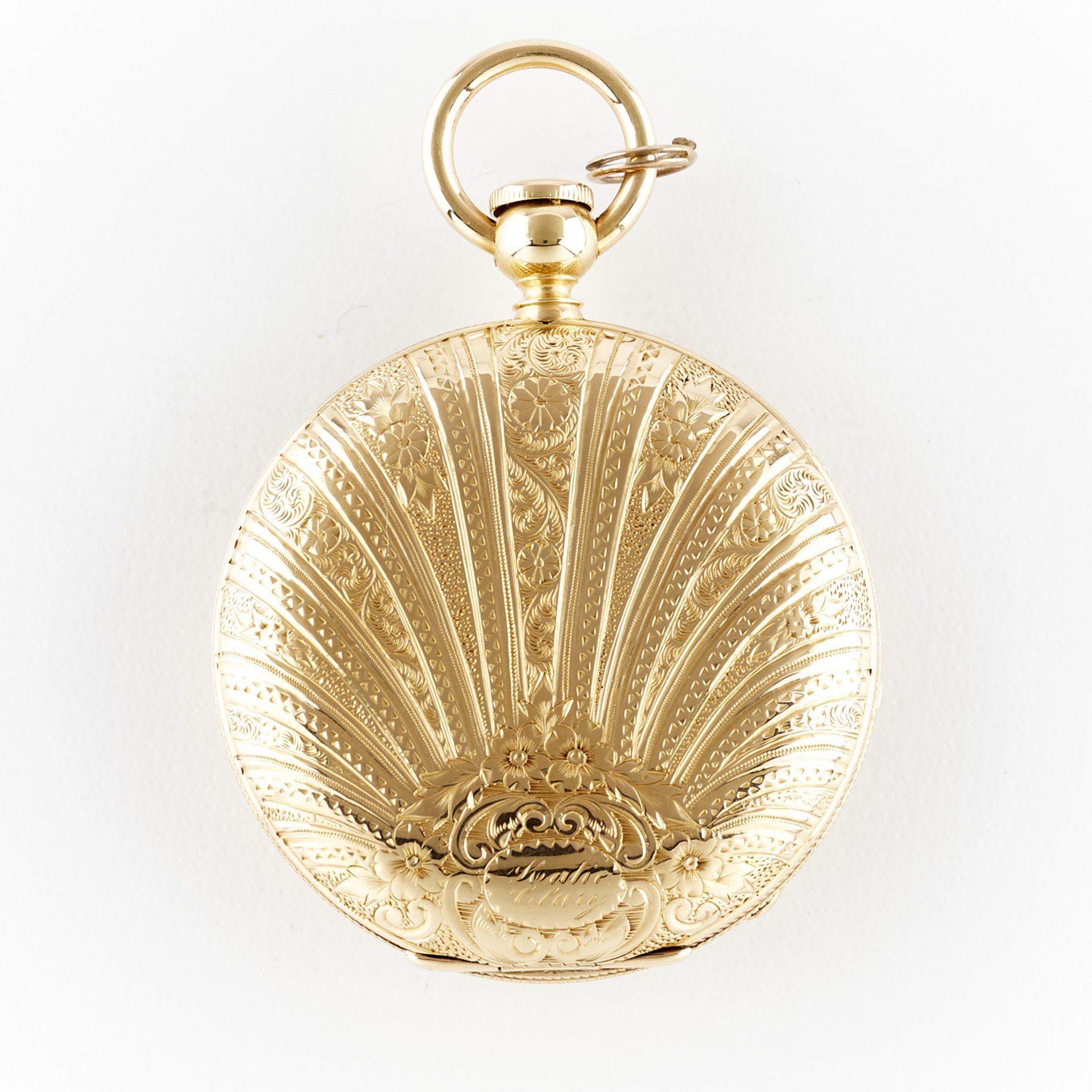 Elgin Gail Borden 18k Gold Pocket Watch - Image 3 of 7