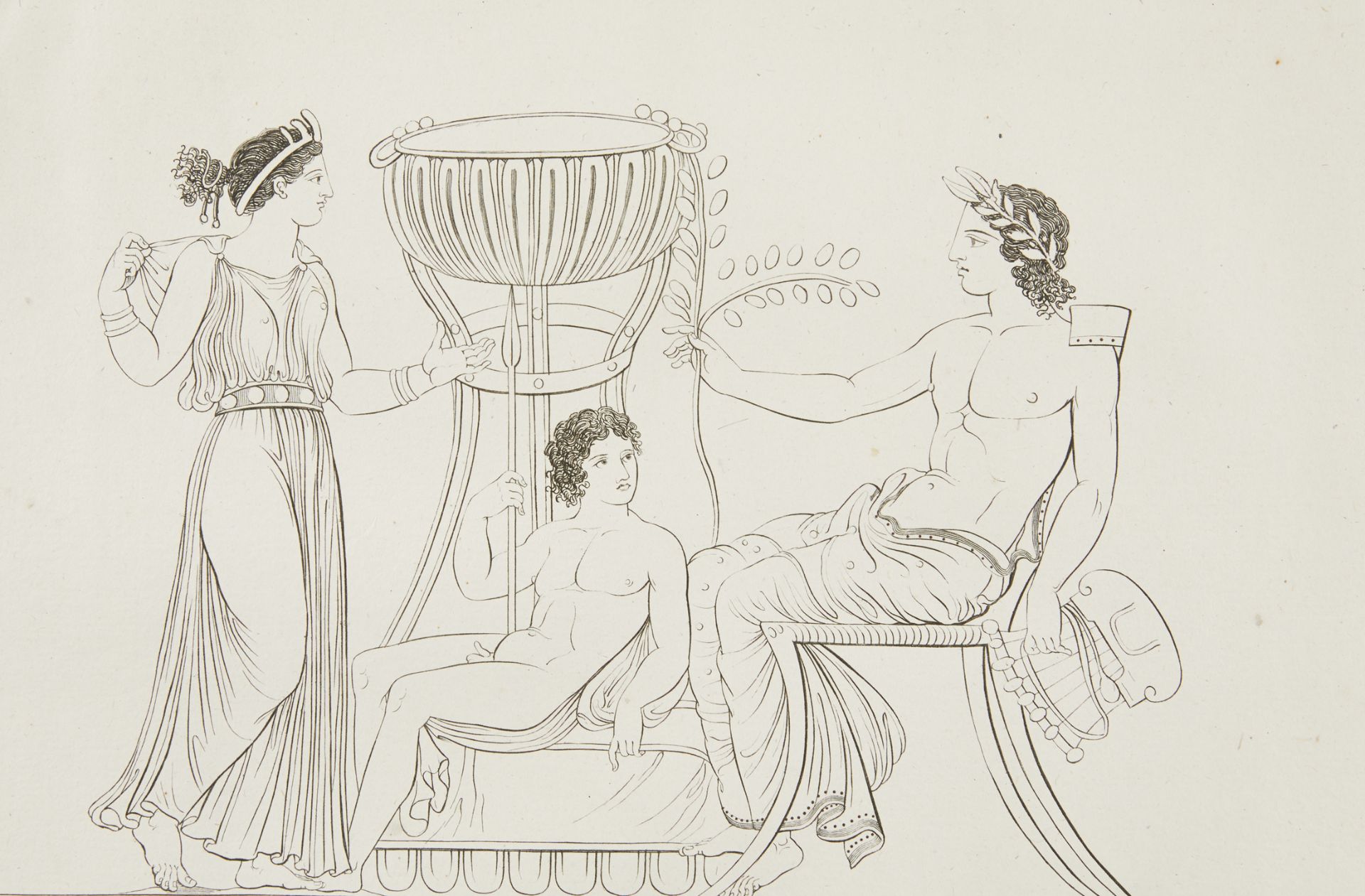 9 Sir William Hamilton Greek Vase Engravings - Bild 14 aus 19