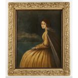 New England Whaling Ship Captain's Wife Portrait