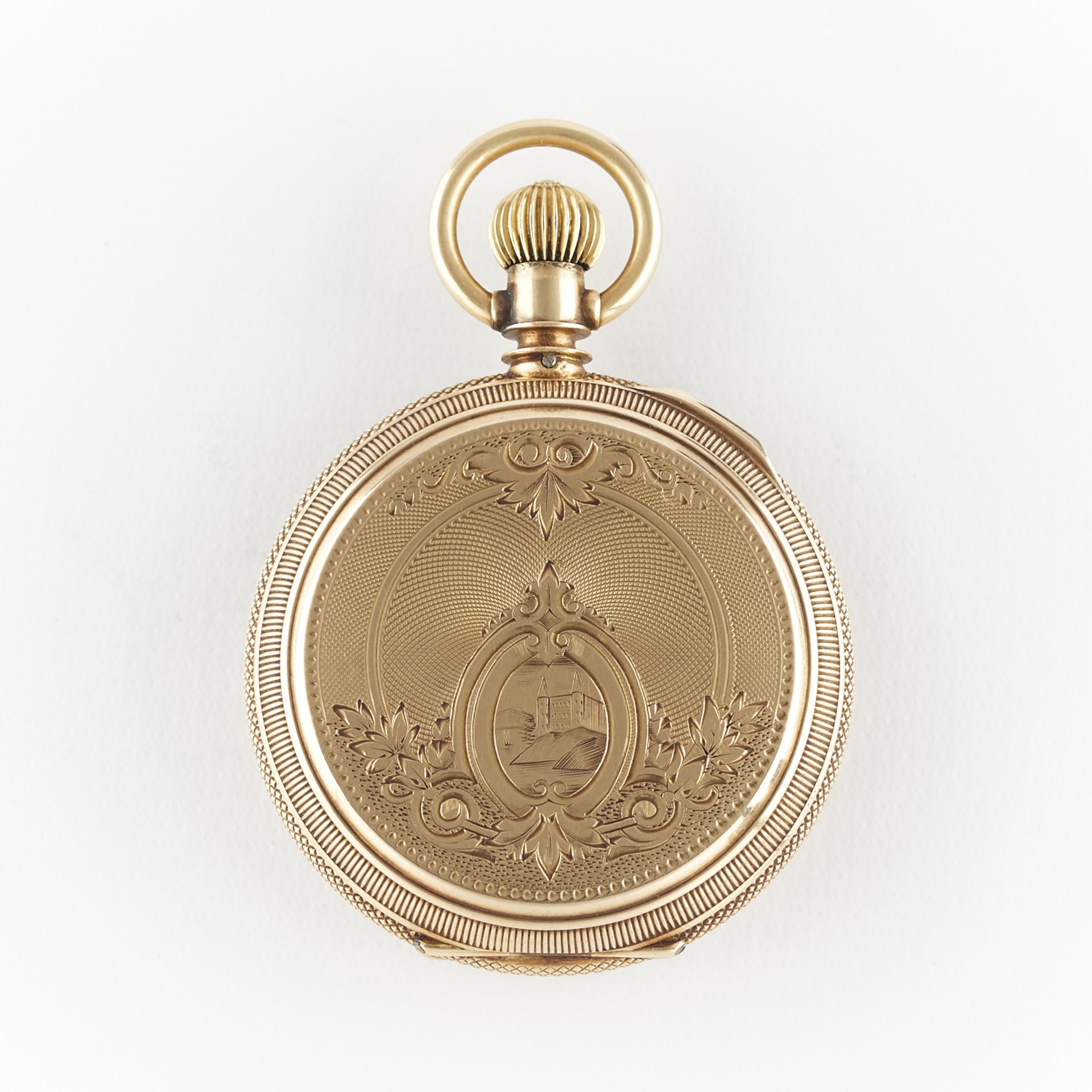 Columbus Green Patent 14k Gold Pocket Watch - Image 3 of 6