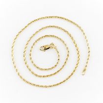 14k Yellow Gold Wheat Chain