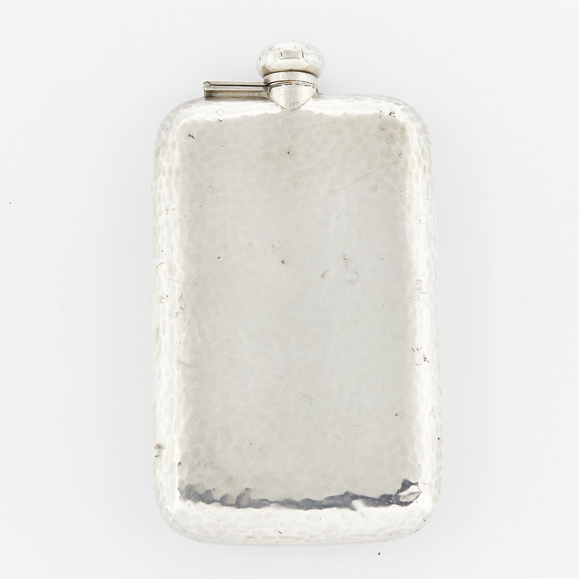 Art Deco Style Sterling Silver Flask - Image 3 of 6
