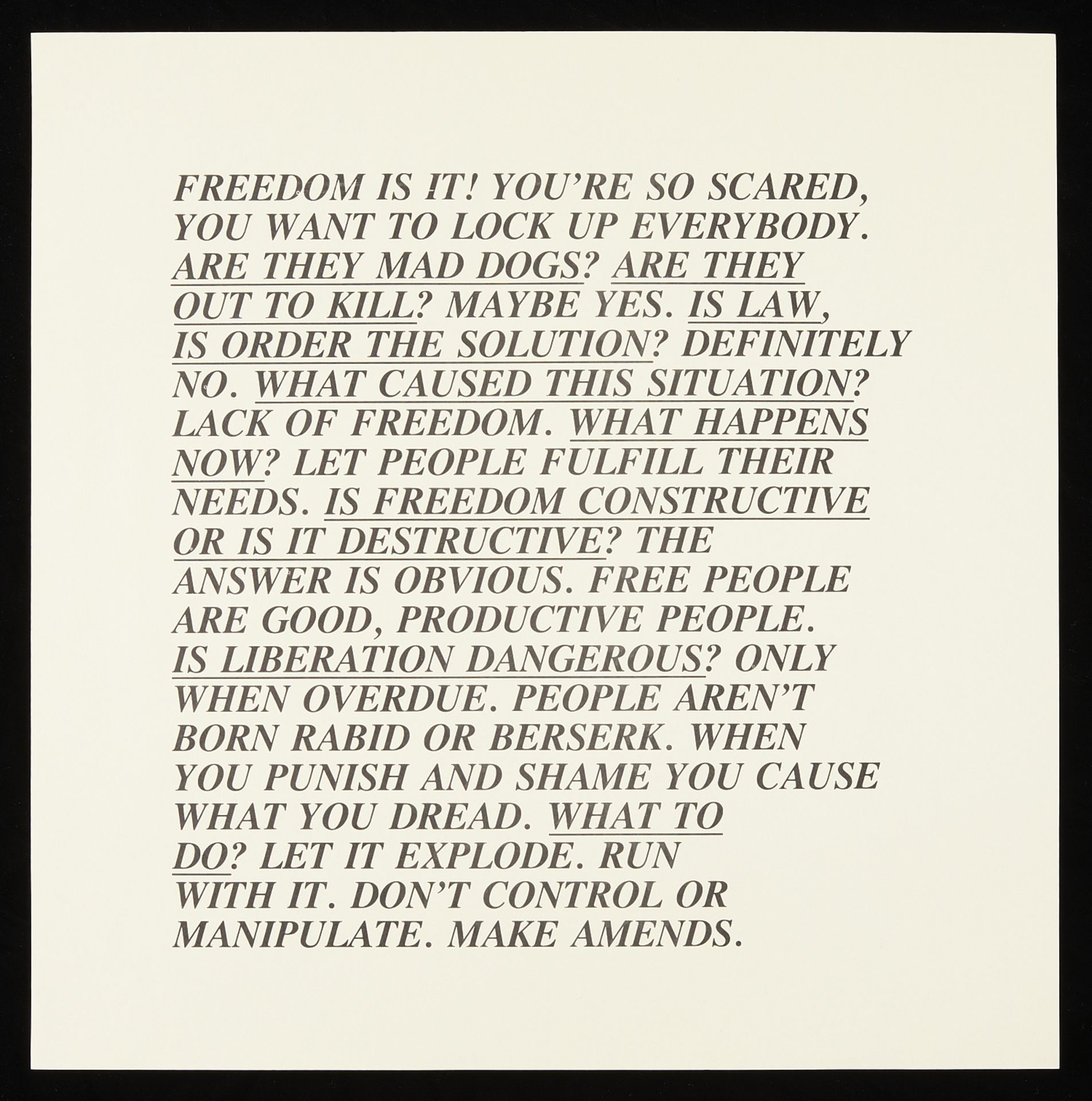 10 Jenny Holzer Inflammatory Essays Lithographs - Bild 16 aus 21