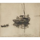 H. Lindley Hosford Fishing Boat Etching