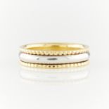 18k Yellow Gold & Platinum Band