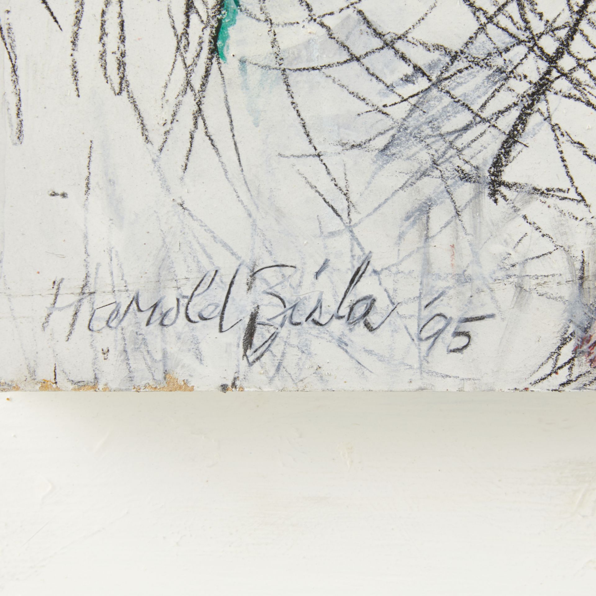 Harold Zisla "Interruptus" Abstract Painting - Image 2 of 8