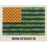Jasper Johns "Flag (Moratorium)" Lithograph 1969
