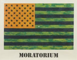 Jasper Johns "Flag (Moratorium)" Lithograph 1969