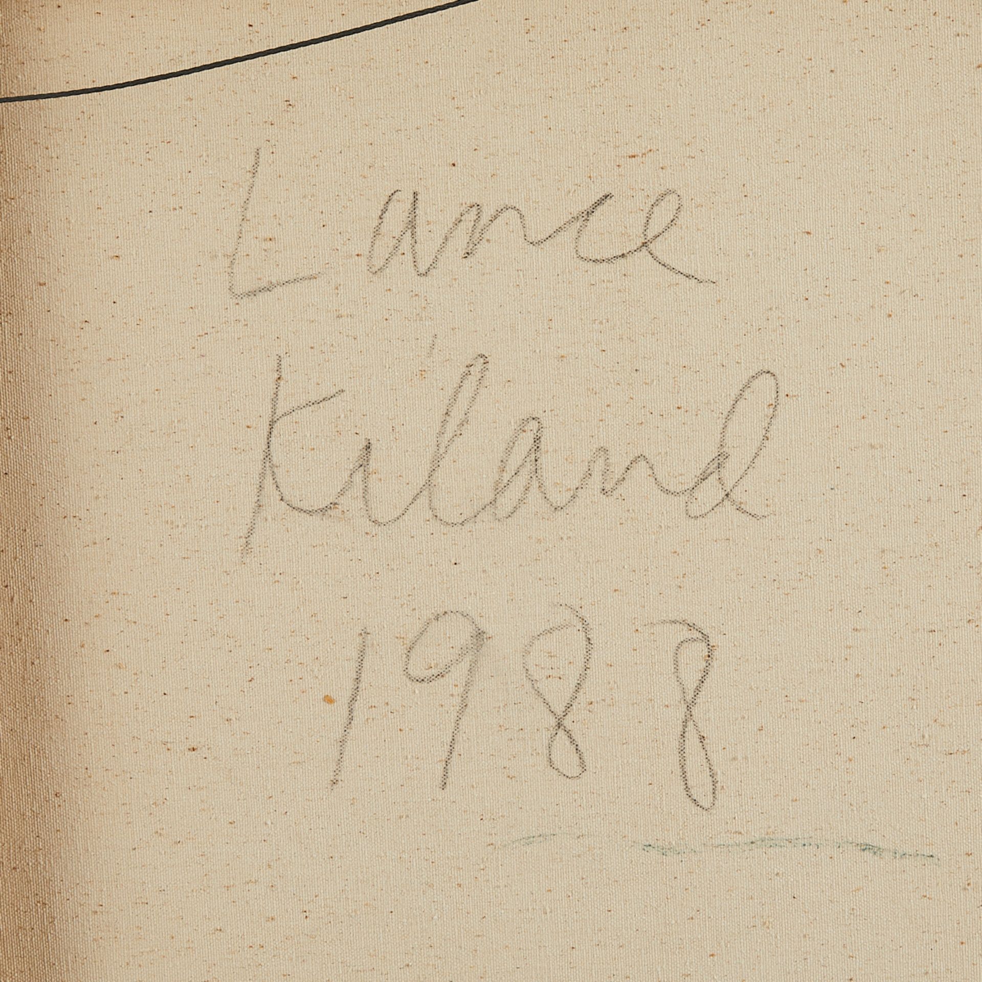 Lance Kiland "Dark Landscape" Mixed Media 1988 - Image 6 of 7