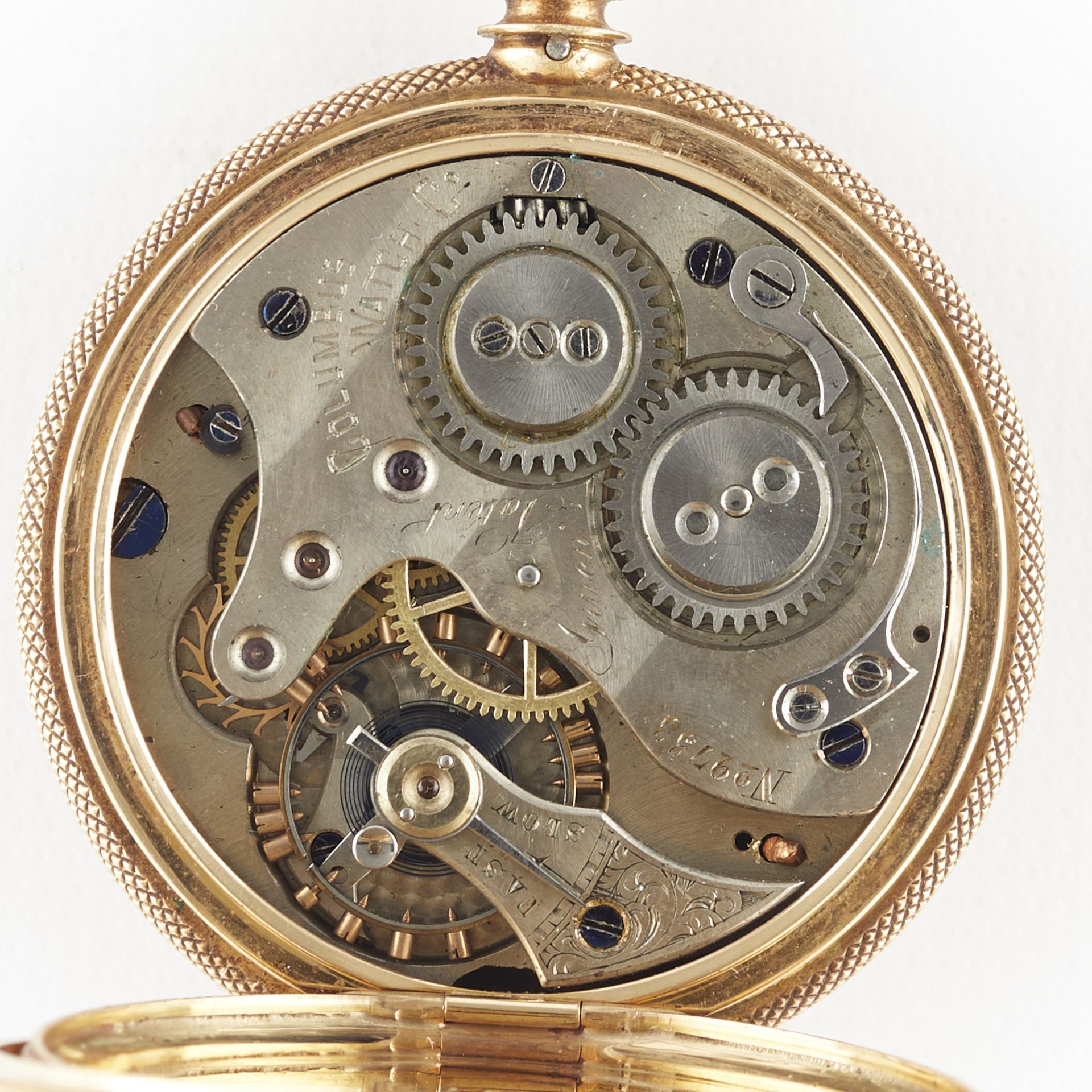 Columbus Green Patent 14k Gold Pocket Watch - Bild 4 aus 6