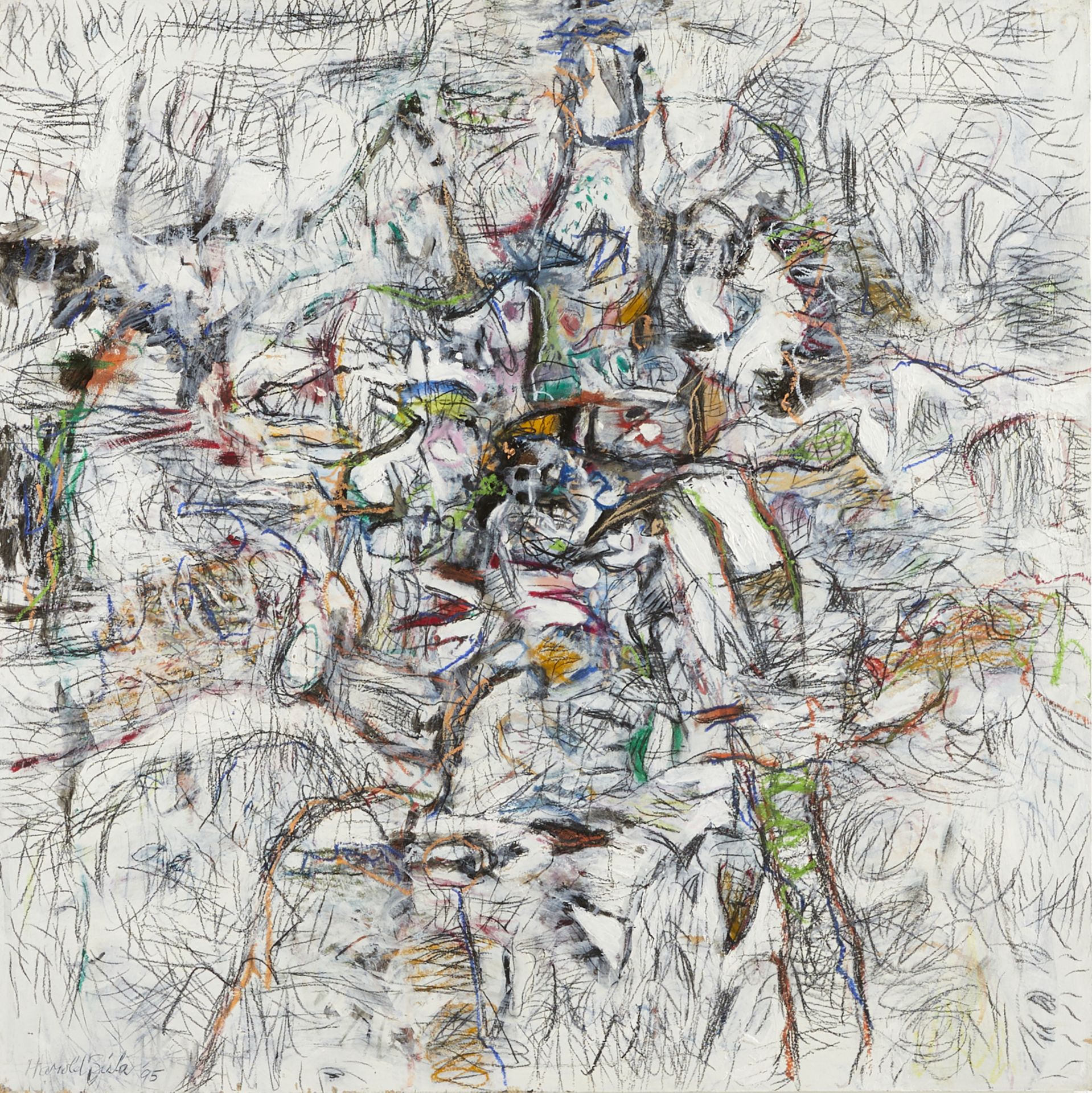 Harold Zisla "Interruptus" Abstract Painting