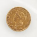 1851 $1 Gold Liberty Small Coin