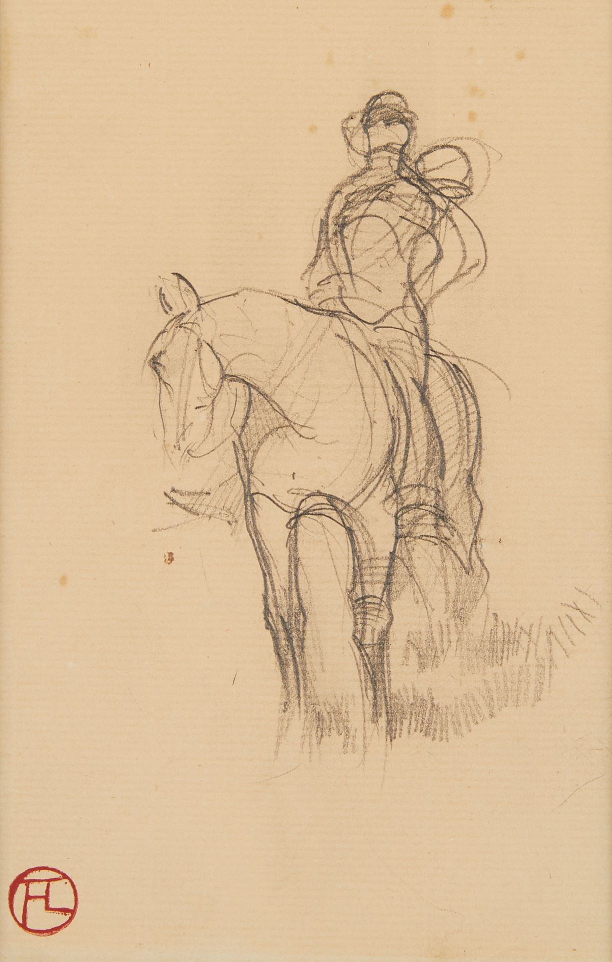 Attrib. Henri de Toulouse-Lautrec Sketch Drawing - Bild 2 aus 8