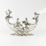 Large German 800 Silver Garniture w/ Mermen